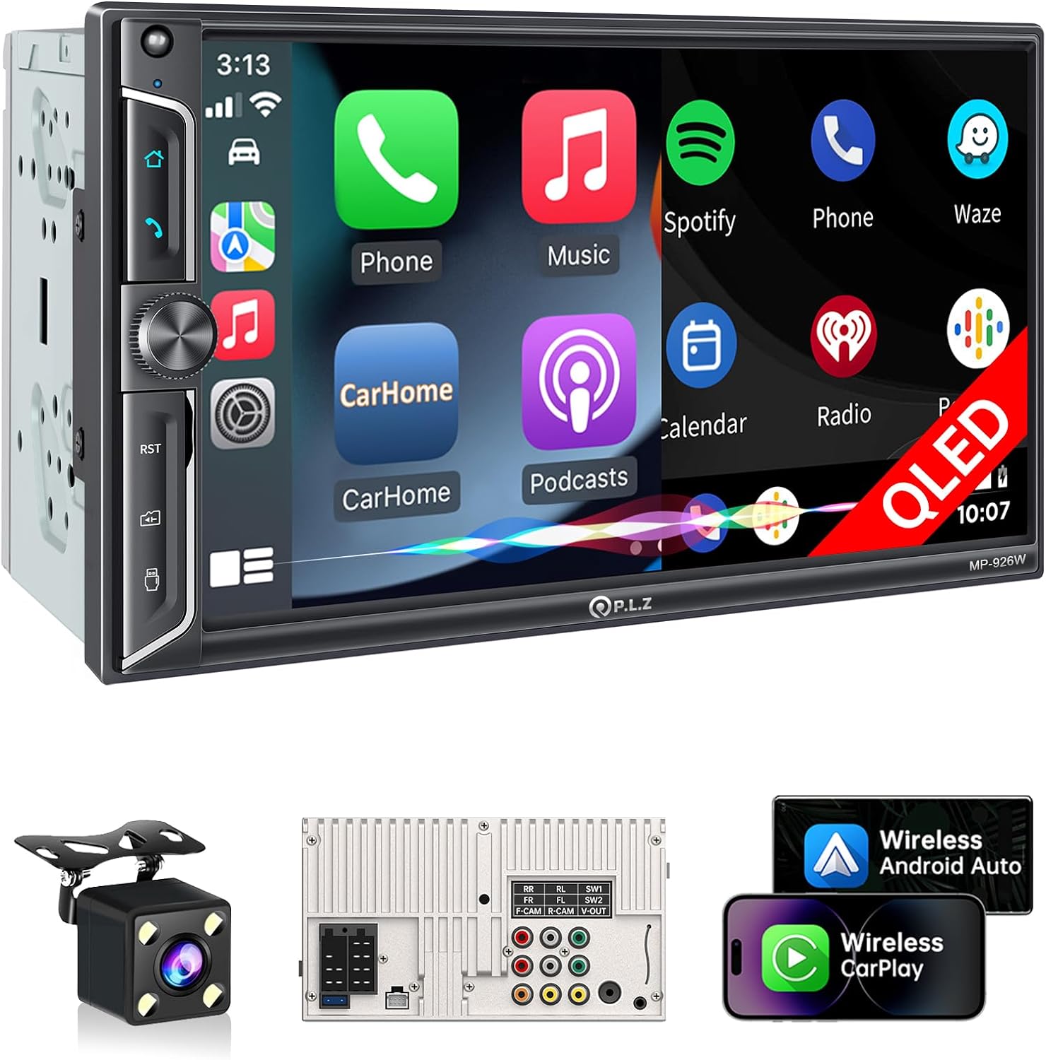 N2042 AMPrime Double Din Car Stereo Radio with Bluetooth 7 Touch Screen FM Receiver MP5 Car Player Support Mirror Link for Phone + Ba N2042 AMPrime Double Din Car Stereo Radio with Bluetooth 7 Touch Screen FM Receiver MP5 Car Player Support Mirror Link for Phone + Ba